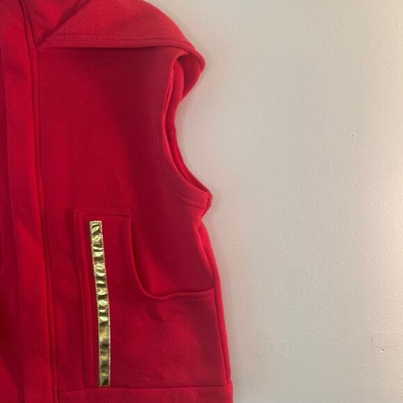 FORTNITE Girl’s Pink/Black Sweatshirt Hooded Zip Up Vest / Size: Large 10-12 - Picture 6 of 12